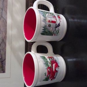Set of Christmas mugs